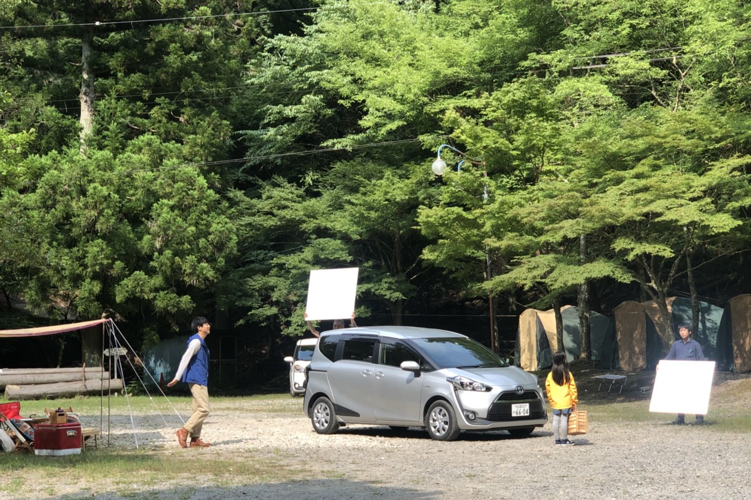 トヨタのミニバン車「シエンタ」のCMを撮影しました！