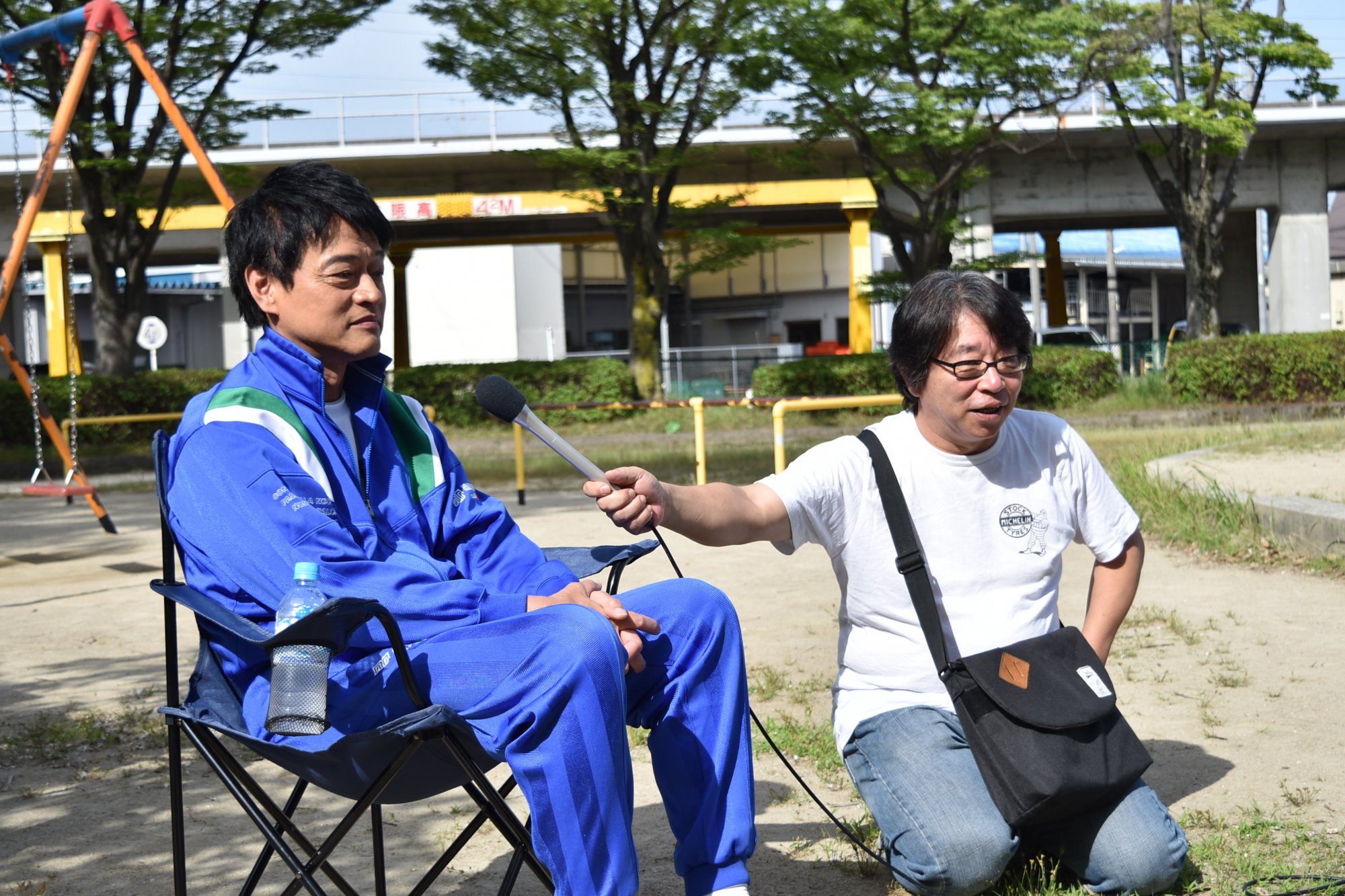 全編岡崎ロケの映画「おかざき恋愛四鏡」の撮影現場にテレビ取材が入りました！