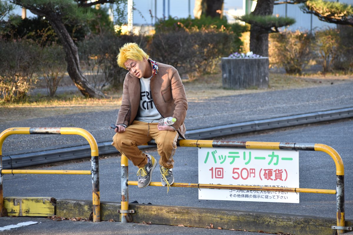 バッテリーカー50円と並んじゃいけない表情。