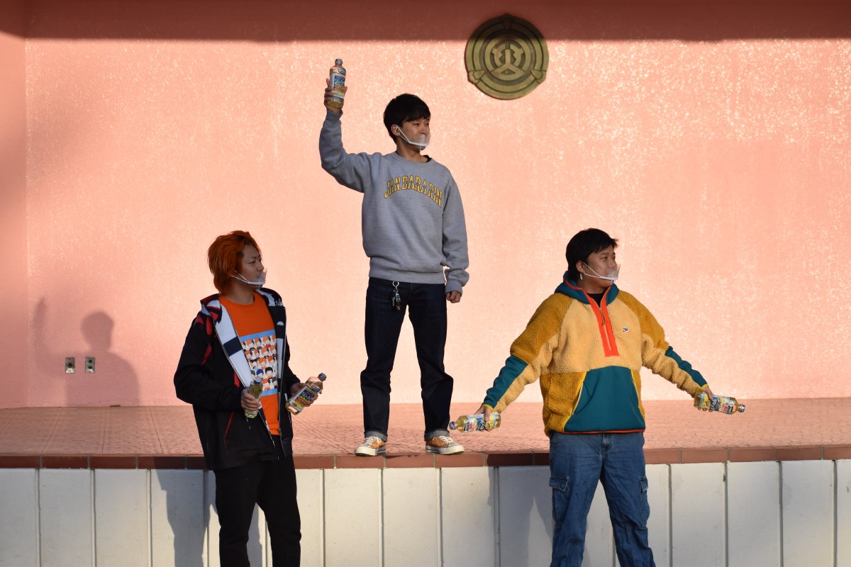 ステージからPR。