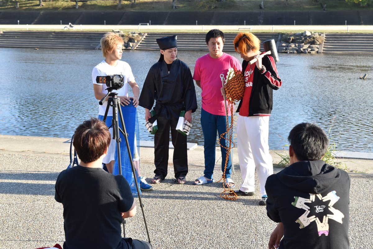 東海オンエアの水上歩行実験動画を支援しました 新着情報 岡崎フィルムコミッション